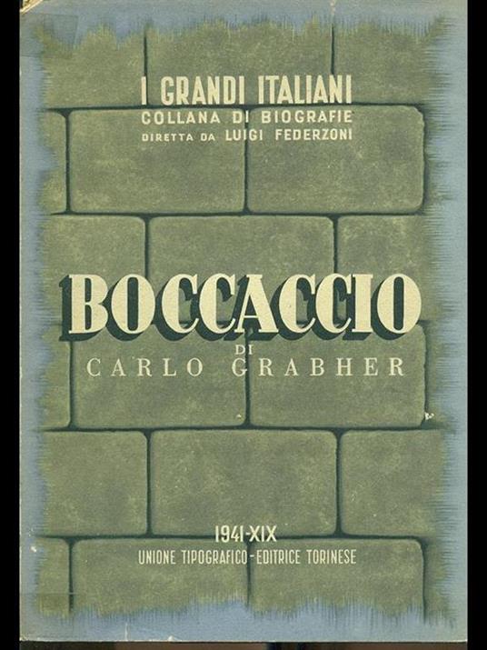 Boccaccio - Carlo Grabher - copertina