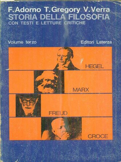 Storia della filosofia. Volume terzo - copertina