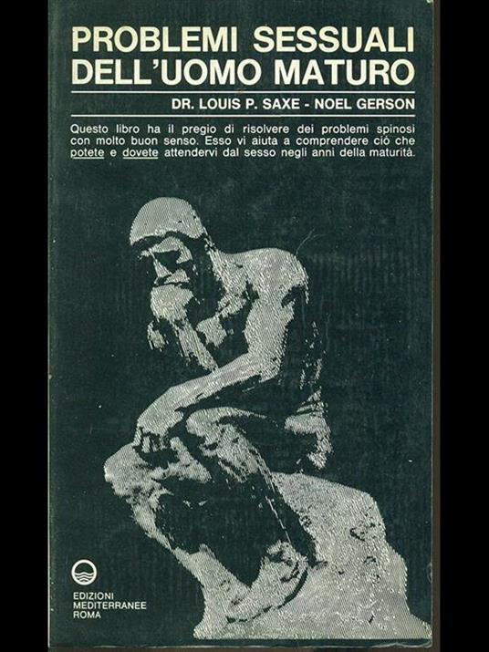 Problemi sessuali dell'uomo maturo - copertina