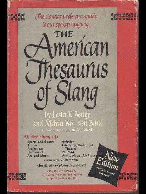 The american thsaurus of slang - copertina