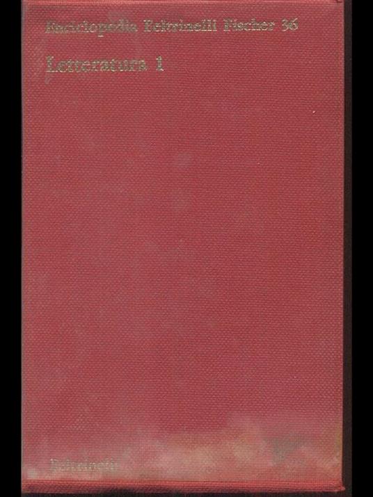 Letteratura 1 - Gabriele Scaramuzza - copertina