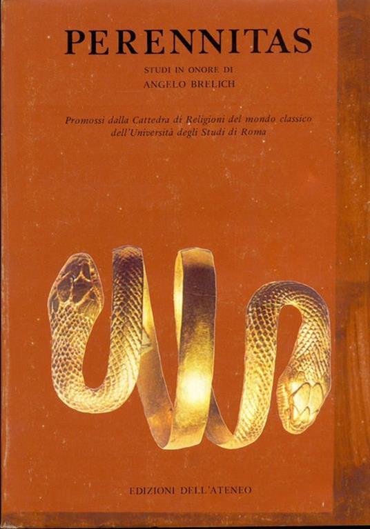 Perennitas. Studi in Onore di Angelo Brelich  - copertina