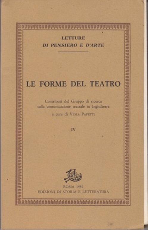 Le Forme del Teatro. Vol. IV - 9