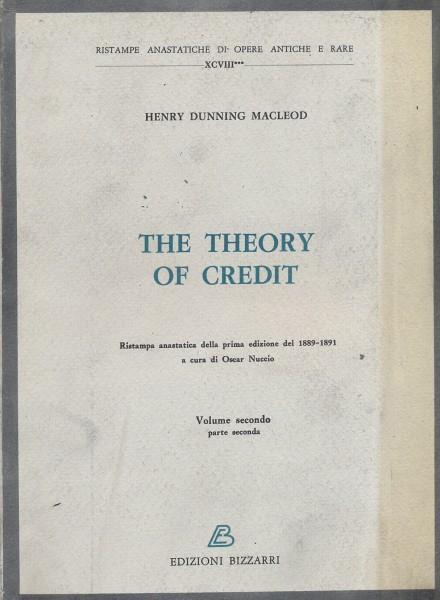 The theory of credit - copertina