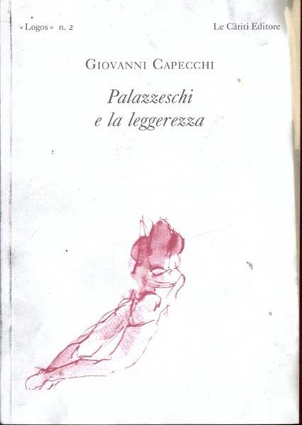 Palazzeschi e la leggerezza - Giovanni Capecchi - copertina