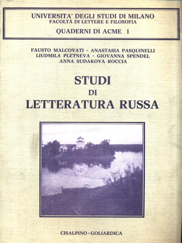 Studi di Letteratura Russa