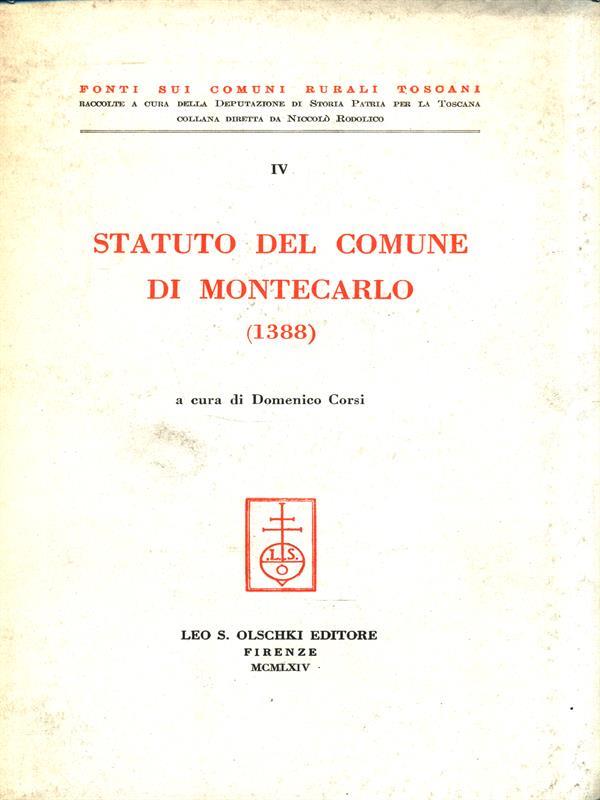 Statuto del comune di Montecarlo (1388)