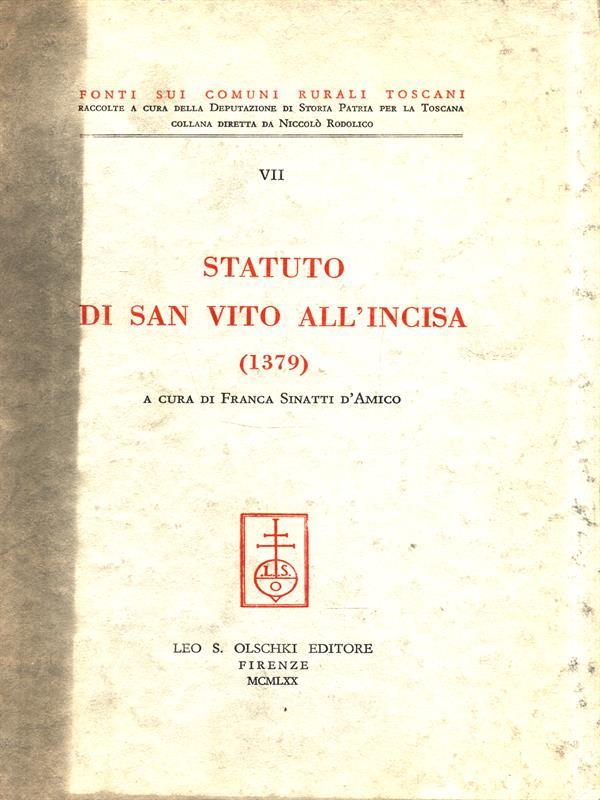 Statuto di San Vito all'Incisa (1379)