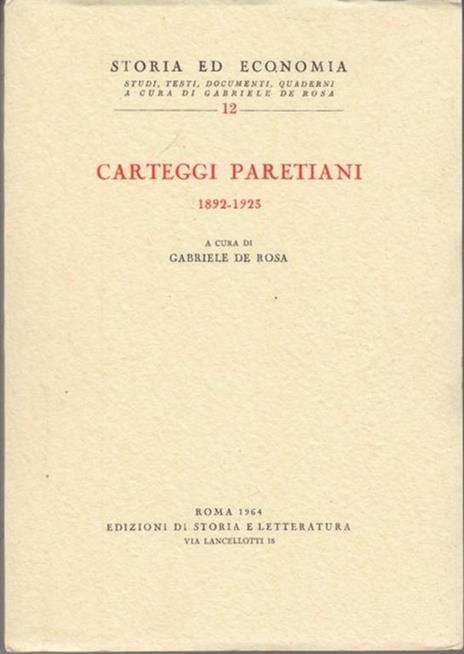 Carteggi paretiani 1892-1923 - 4