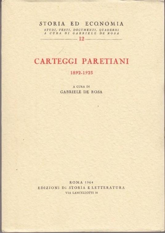 Carteggi paretiani 1892-1923 - 4
