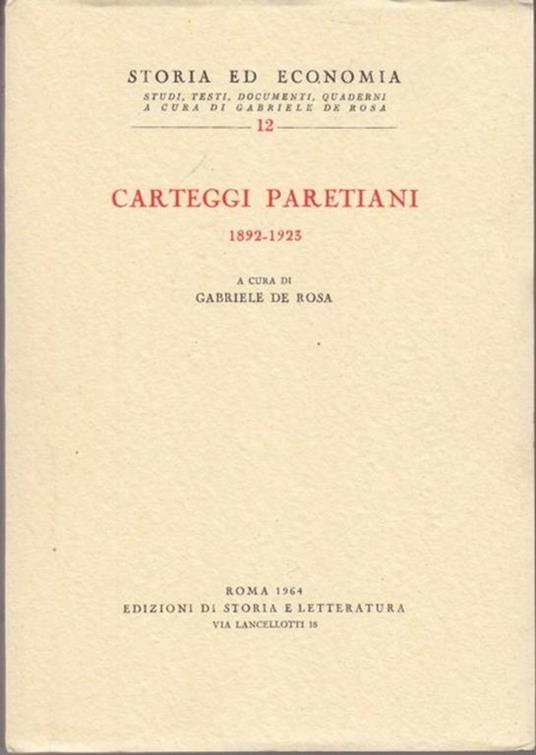 Carteggi paretiani 1892-1923 - 7