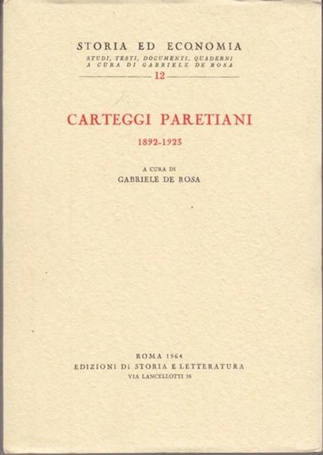 Carteggi paretiani 1892-1923 - 8