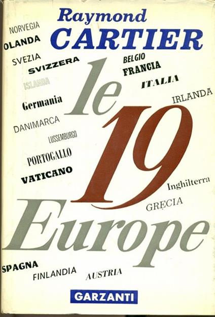 Le 19 Europe - Raymond Carter - copertina