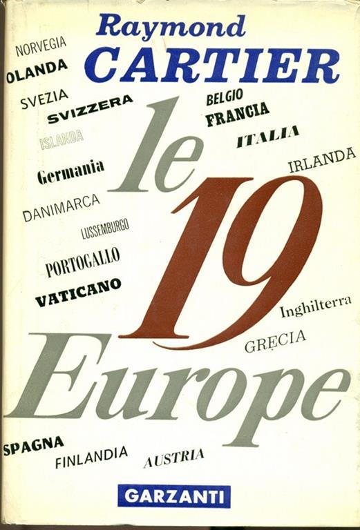 Le 19 Europe - Raymond Carter - copertina
