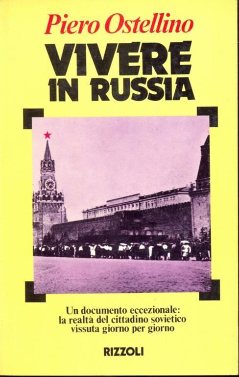 Vivere in Russia - Piero Ostellino - copertina