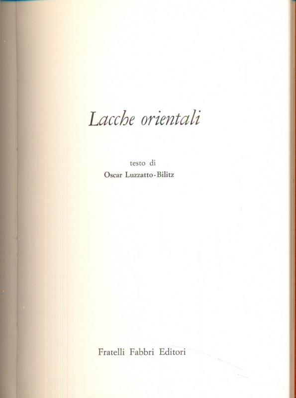 Lacche orientali
