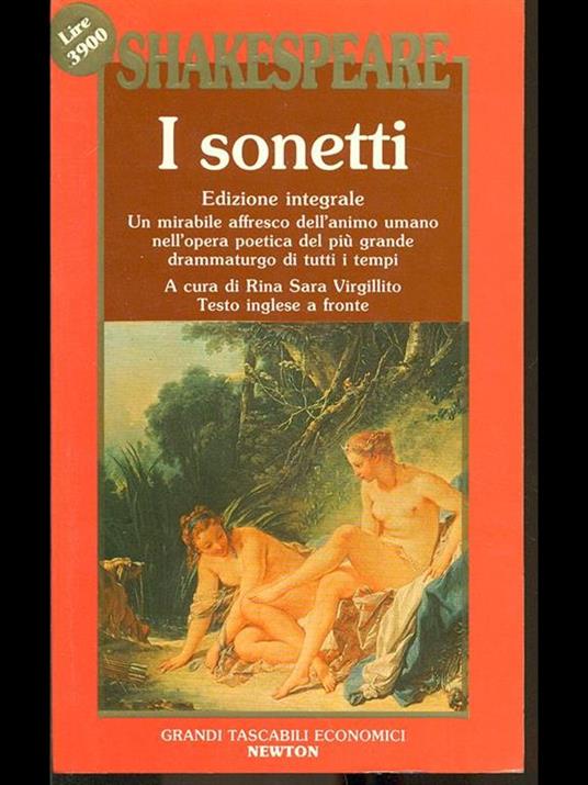 I sonetti. Con testo a fronte - William Shakespeare - copertina