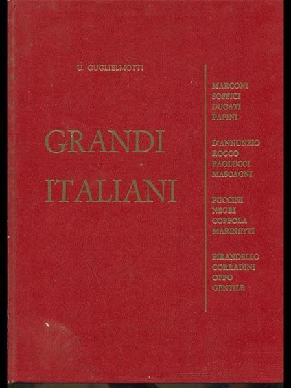Grandi italiani - Umberto Guglielmotti - copertina