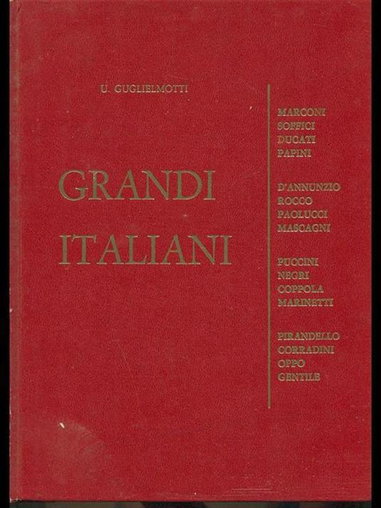 Grandi italiani - Umberto Guglielmotti - copertina
