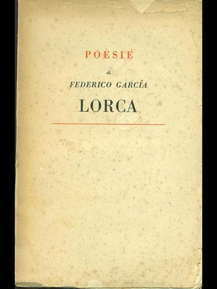Poesie - Federico García Lorca - copertina