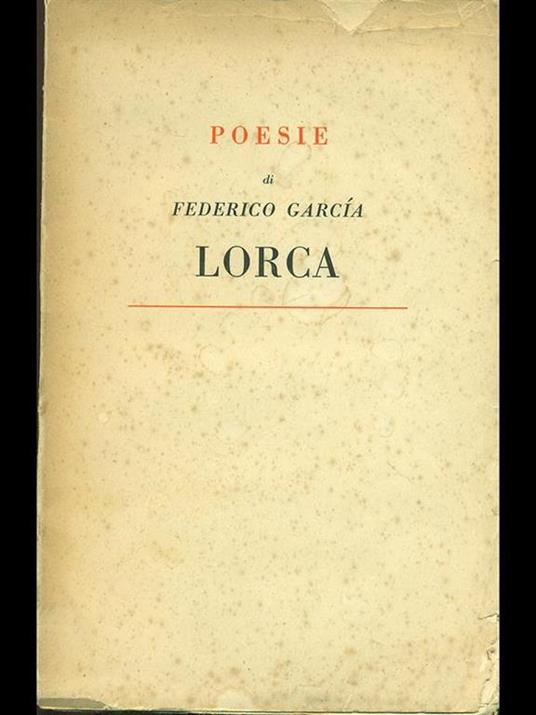 Poesie - Federico García Lorca - copertina