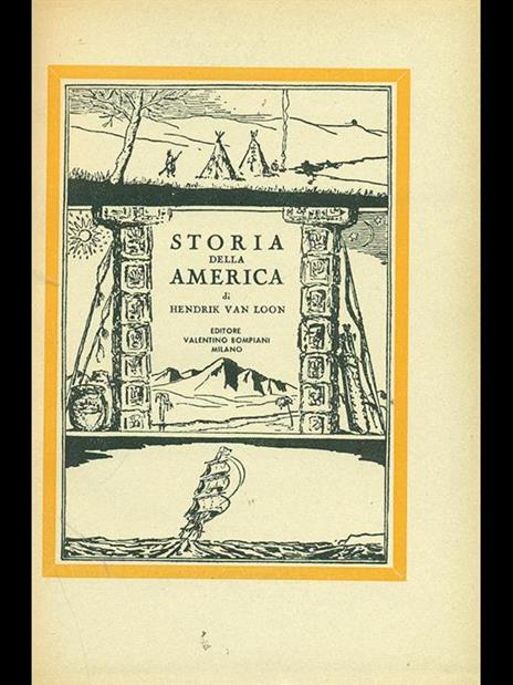 Storia della America - Hendrik Willem Van Loon - copertina