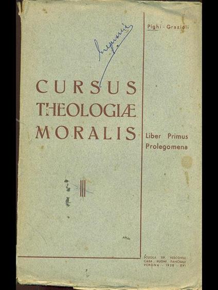 Cursus theologiae moralis Vol. 1 - copertina