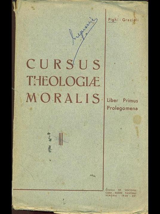 Cursus theologiae moralis Vol. 1 - copertina