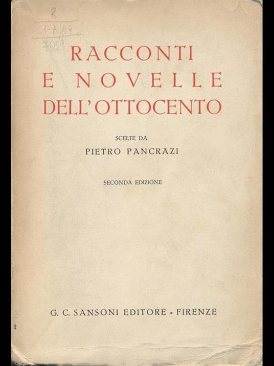 Racconti e novelle dell'Ottocento - Pietro Pancrazi - 3