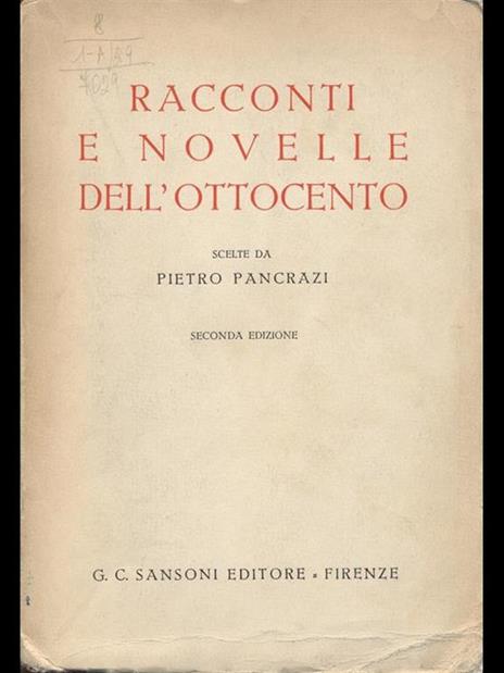 Racconti e novelle dell'Ottocento - Pietro Pancrazi - 9