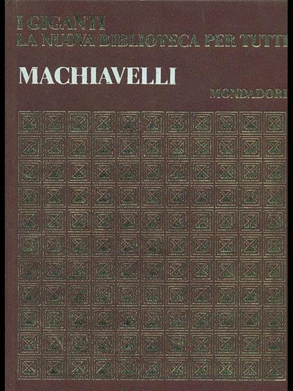 Machiavelli - copertina