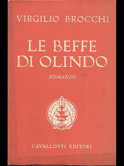 Le beffe di Olindo - Virgilio Brocchi - copertina