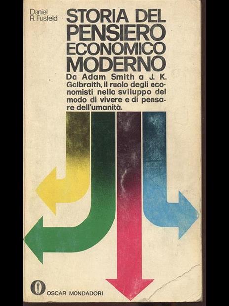 Storia del pensiero economico moderno - copertina