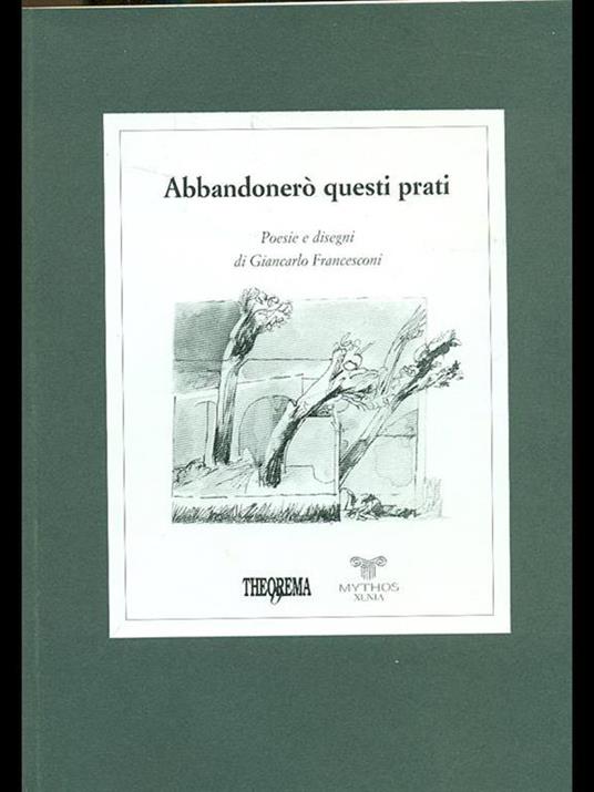 Abbandonerò questi prati - copertina