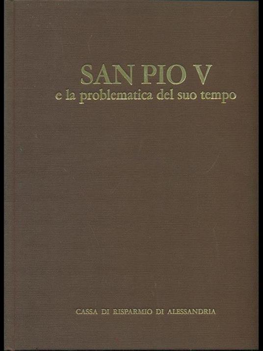 San Pio V e la problematicadel suo tempo - copertina
