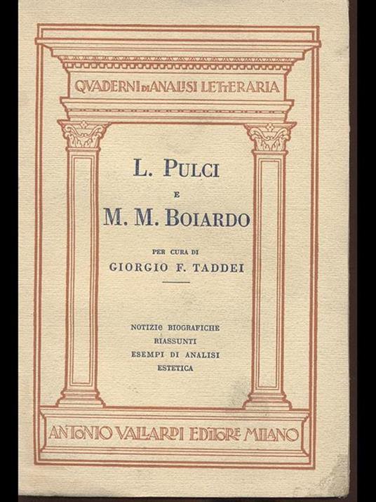 L. Pulci e M. M. Boiardo - 9