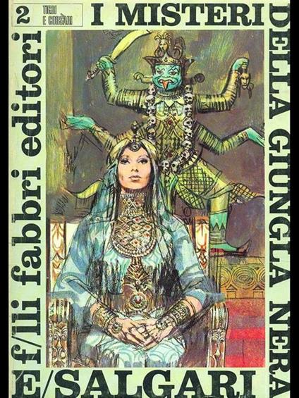 I misteri della giungla nera - Emilio Salgari - copertina