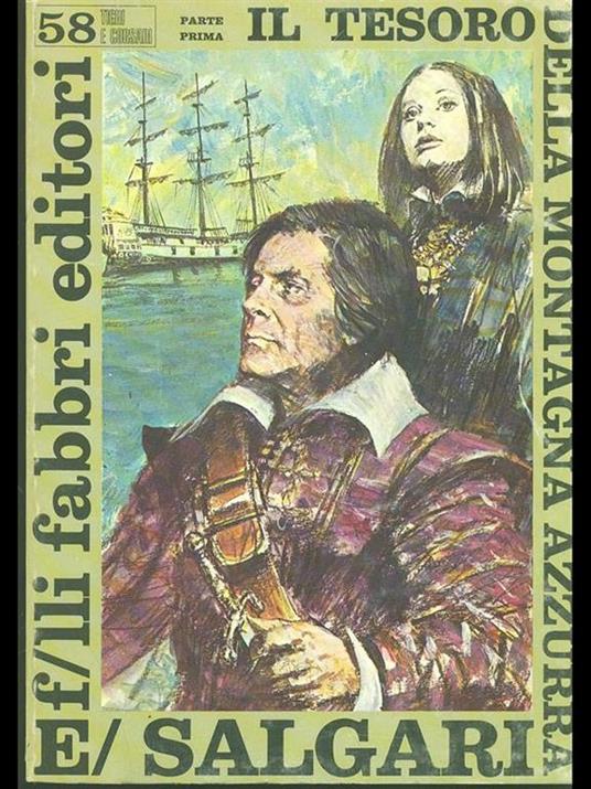 Il tesoro della montagna azzurra parte prima - Emilio Salgari - copertina