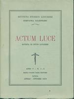 Actum Luce - rivista studi lucchesi anno V n. 1-2