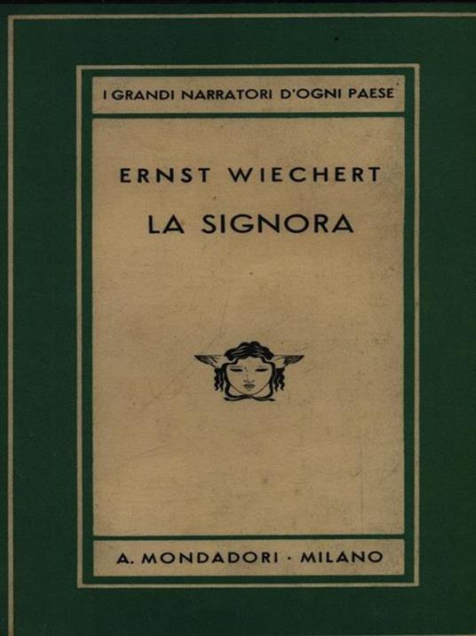 La signora - Ernst Wiechert - copertina