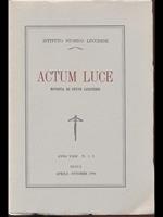 Actum Luce - rivista studi lucchesi anno XXIII n 1-2