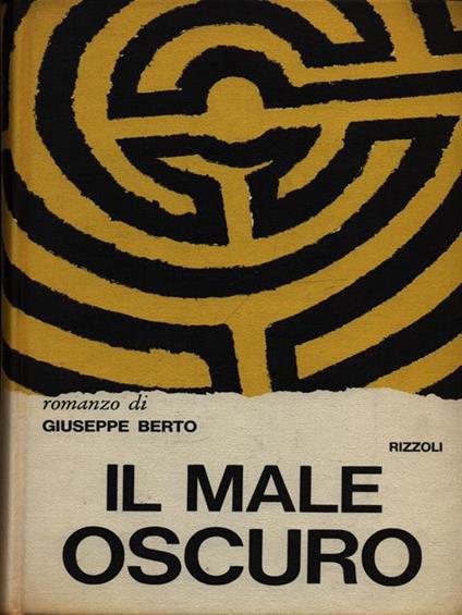 Il male oscuro - Giuseppe Berto - copertina