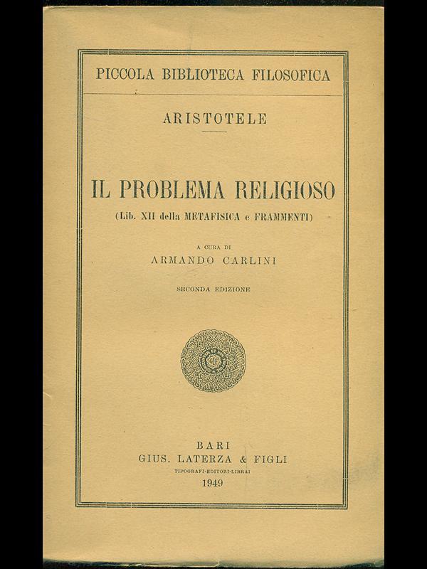 Il problema religioso