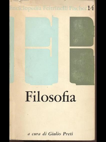 Filosofia - G. Preti - copertina