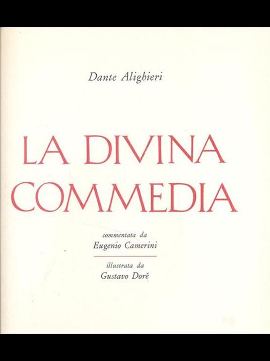 La Divina Commedia - Dante Alighieri - copertina