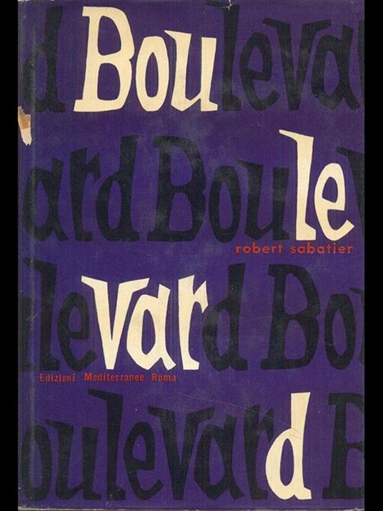 Boulevard - Robert Sabadier - copertina