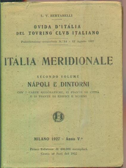 Italia Meridionale vol. 2 - Luigi V. Bertarelli - copertina