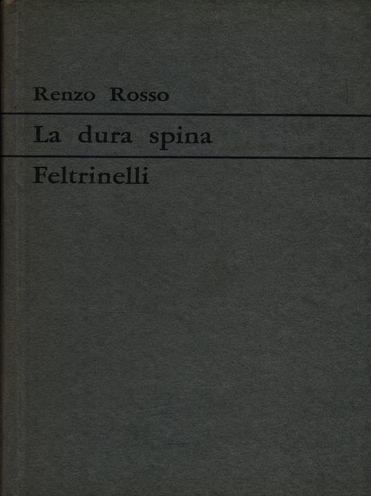 dura spina - Renzo Rosso - copertina