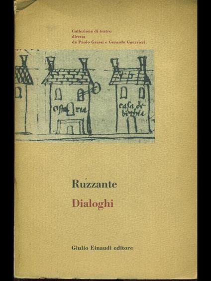 Dialoghi - Ruzante - copertina