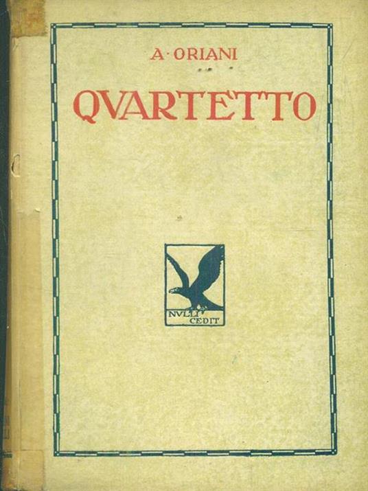 Quartetto - Alfredo Oriani - copertina